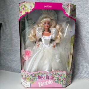 VTG Mattel Rose Bride Barbie Special Edition 1996 Wedding Doll 15987 in box